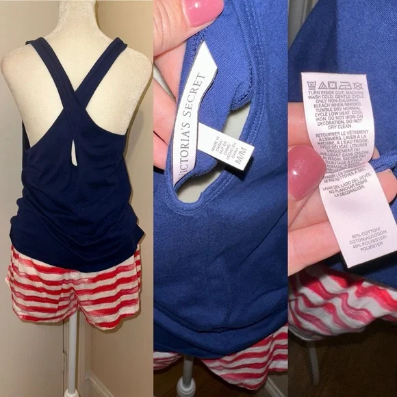 Bundle of 4 Victoria’s Secret Women’s Pajamas Shorts, Size Medium - Picture 3 of 6
